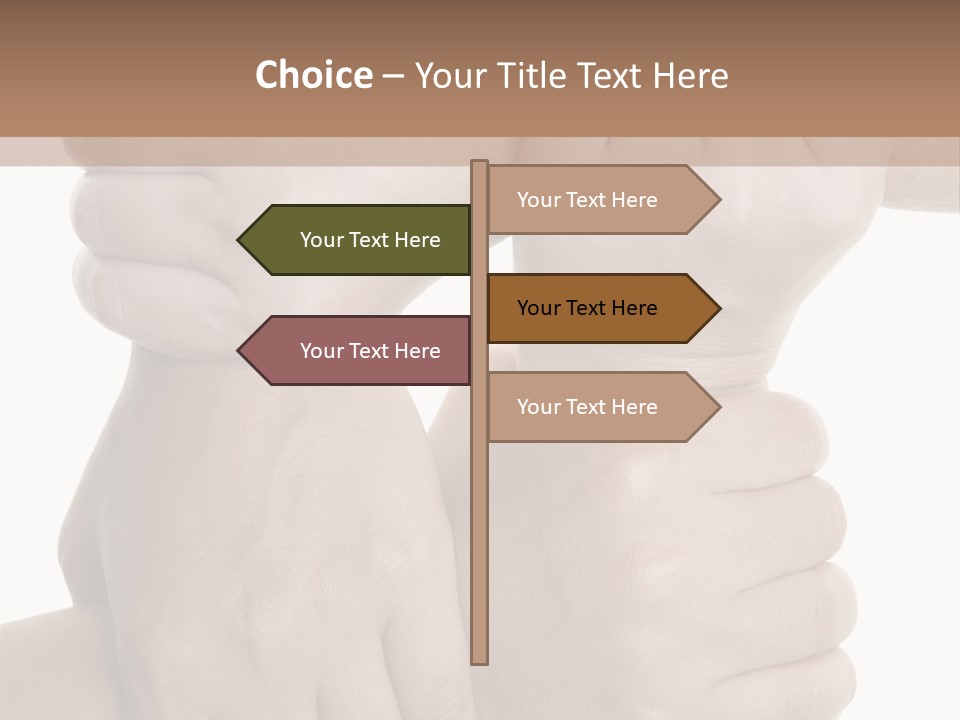 Holding Circle Strength PowerPoint Template