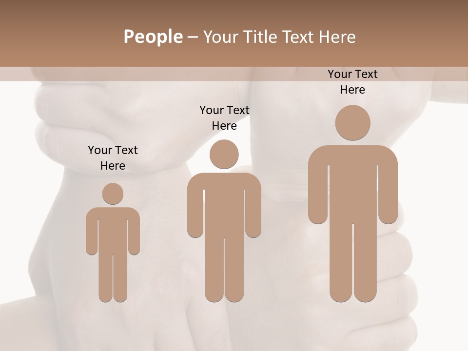Holding Circle Strength PowerPoint Template