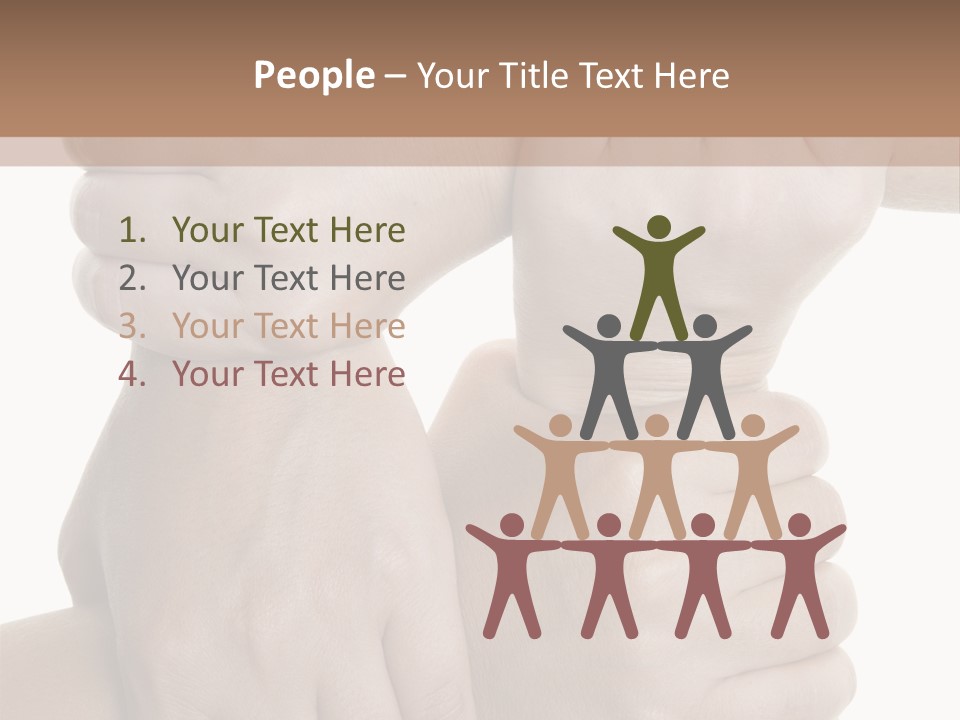 Holding Circle Strength PowerPoint Template