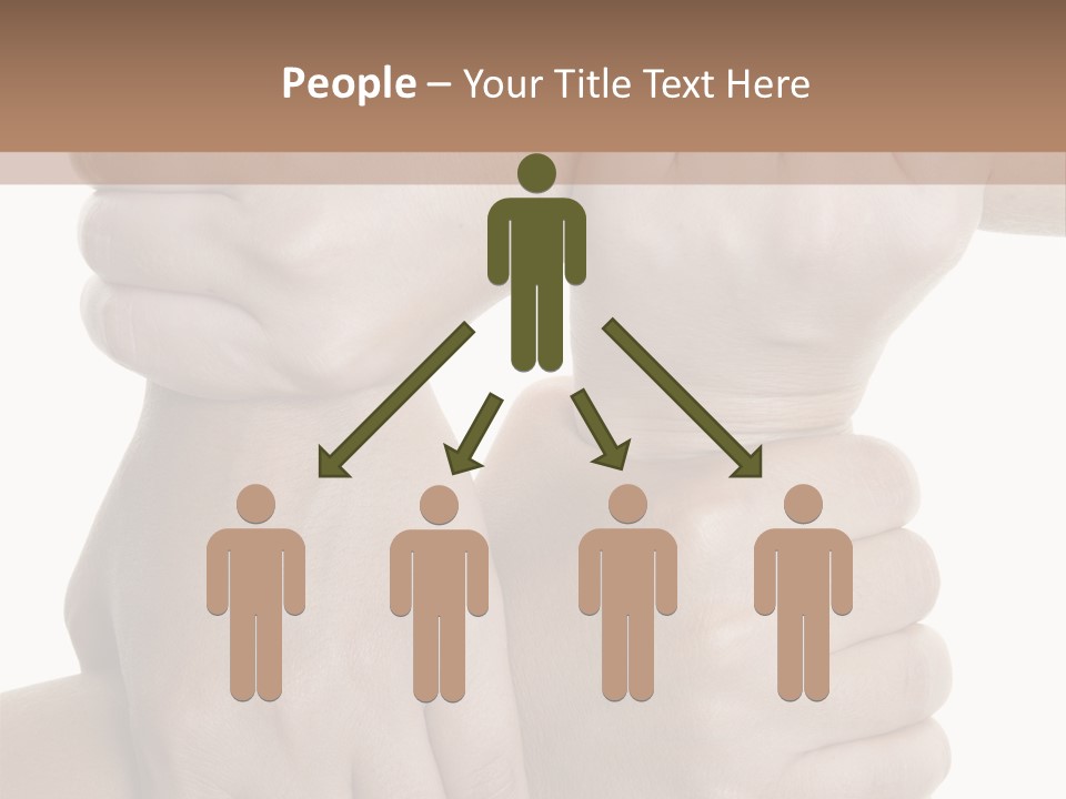 Holding Circle Strength PowerPoint Template