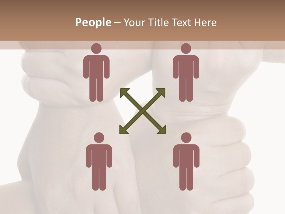 Holding Circle Strength PowerPoint Template