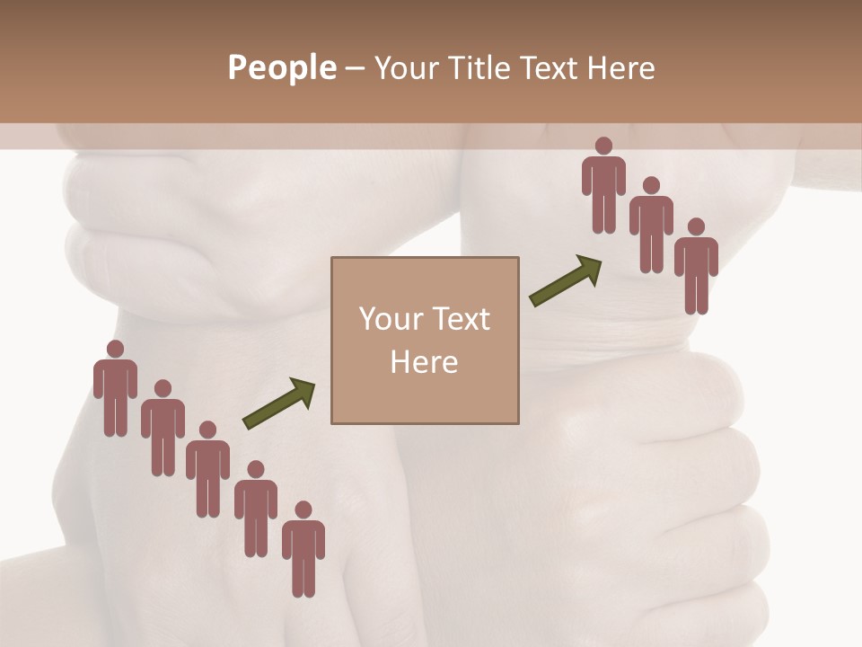 Holding Circle Strength PowerPoint Template