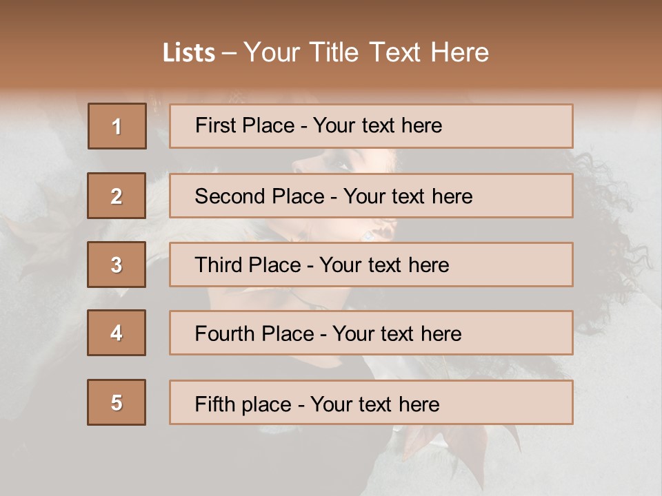 African Sensual Mixed PowerPoint Template