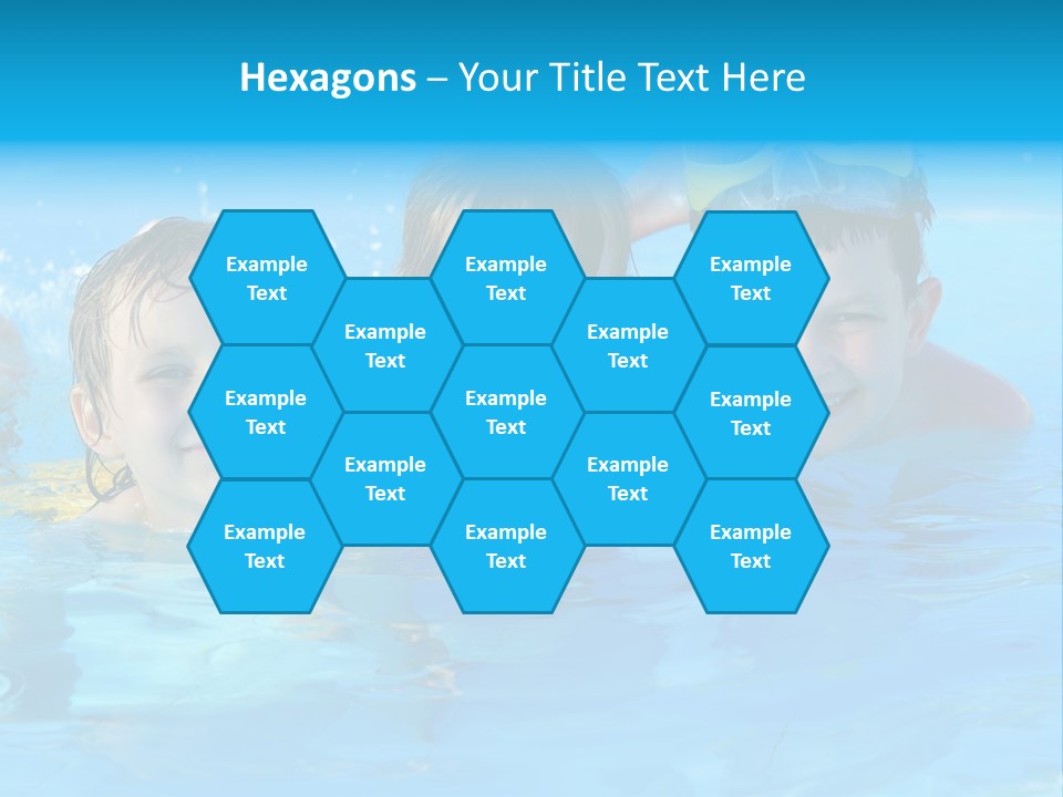 Pool Smile Leisure PowerPoint Template