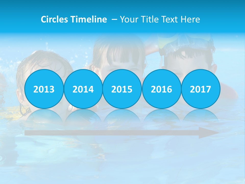 Pool Smile Leisure PowerPoint Template