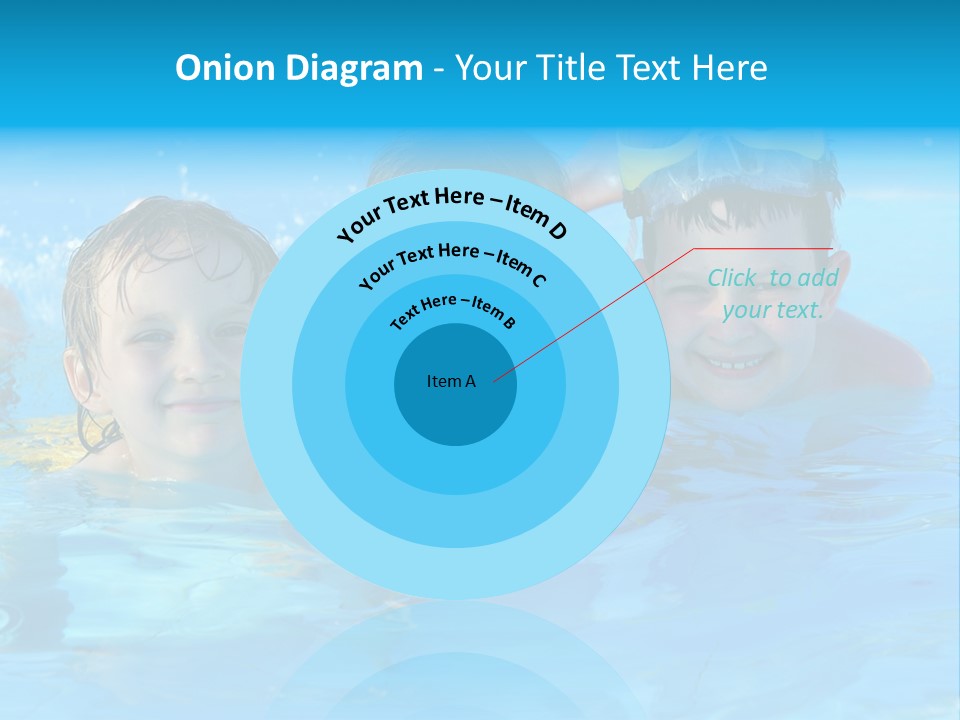 Pool Smile Leisure PowerPoint Template