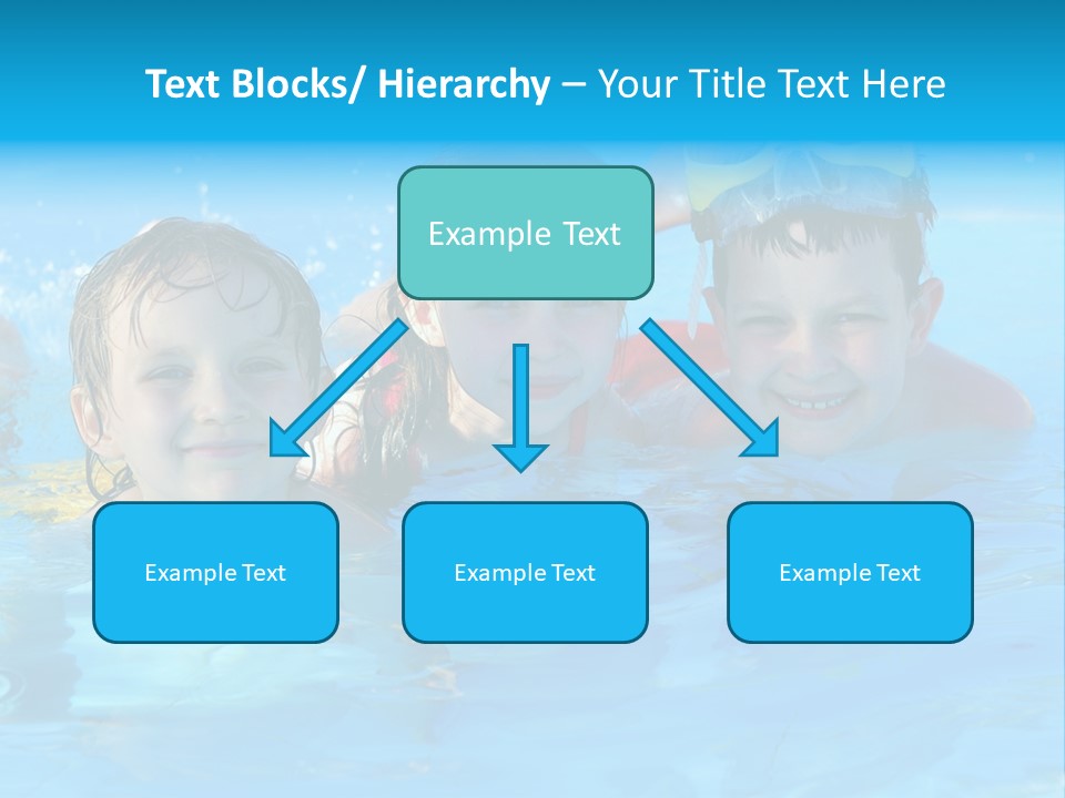 Pool Smile Leisure PowerPoint Template