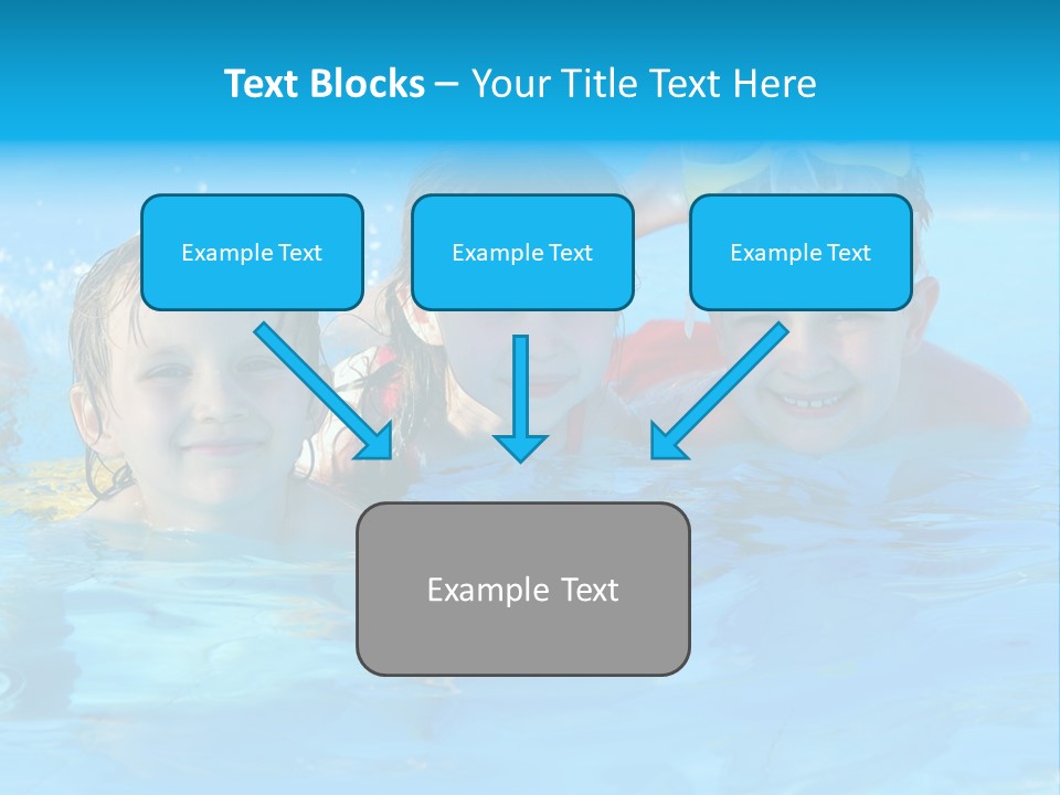 Pool Smile Leisure PowerPoint Template