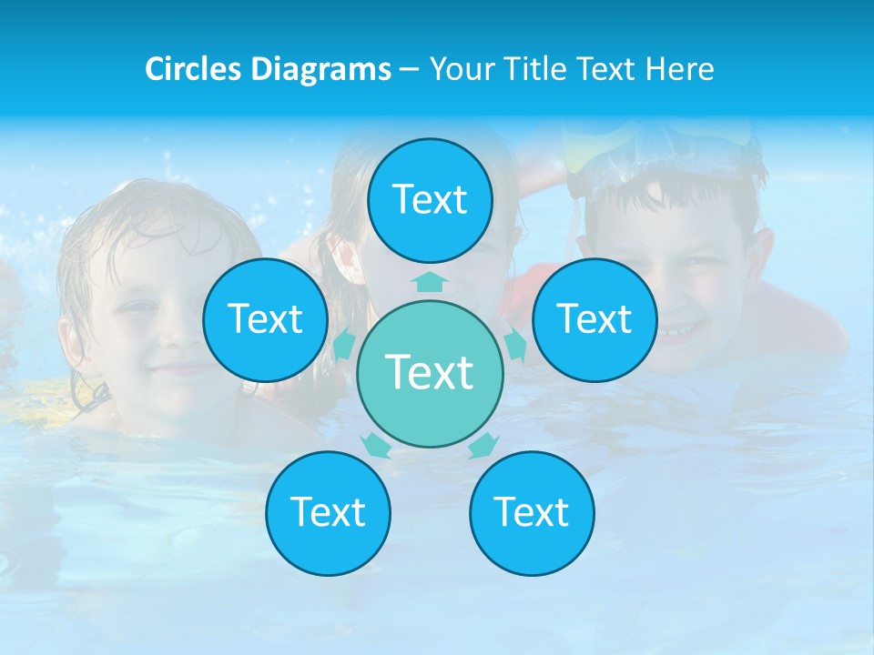 Pool Smile Leisure PowerPoint Template