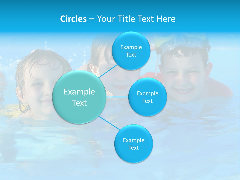 Pool Smile Leisure PowerPoint Template