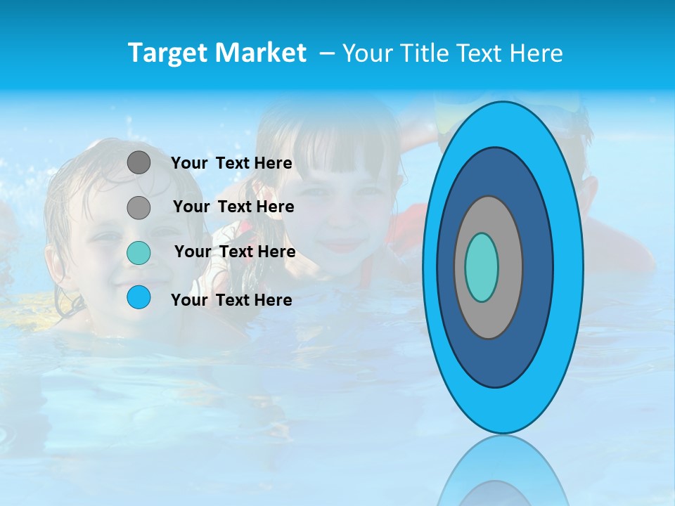 Pool Smile Leisure PowerPoint Template