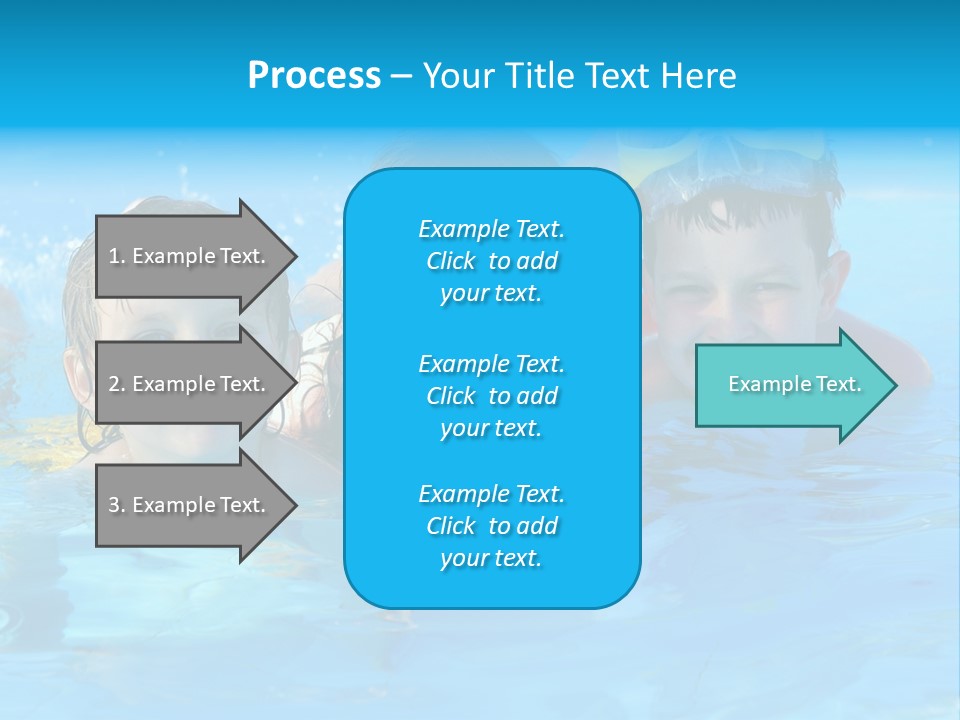 Pool Smile Leisure PowerPoint Template