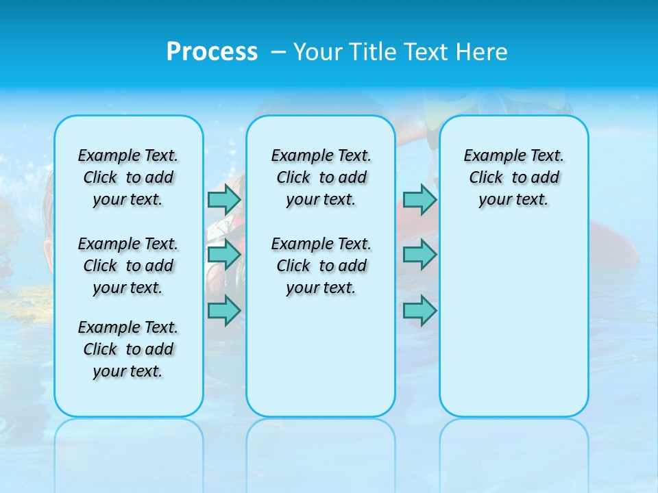 Pool Smile Leisure PowerPoint Template