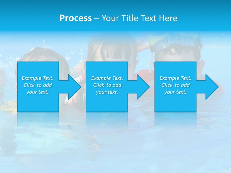 Pool Smile Leisure PowerPoint Template