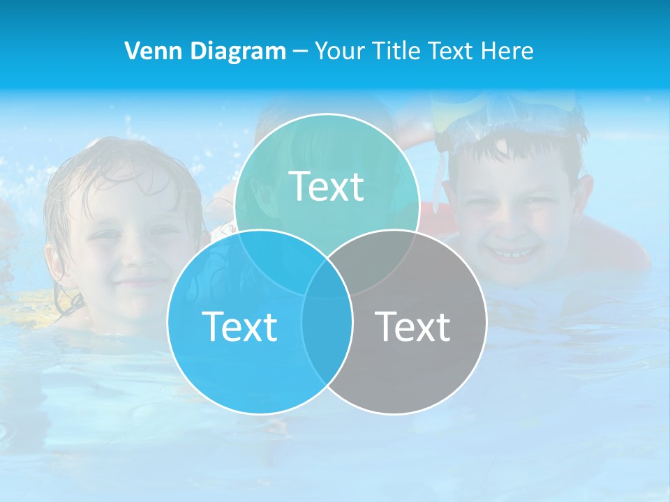 Pool Smile Leisure PowerPoint Template