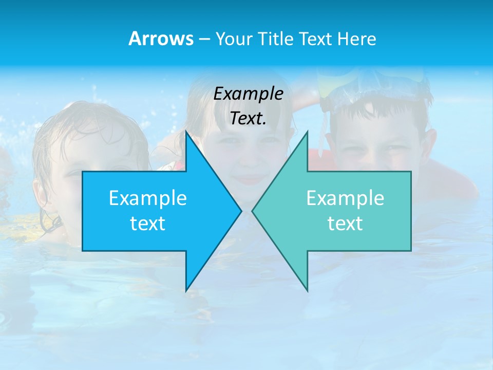 Pool Smile Leisure PowerPoint Template