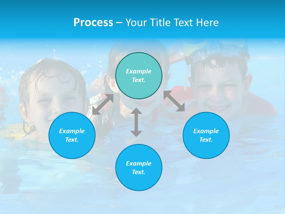 Pool Smile Leisure PowerPoint Template