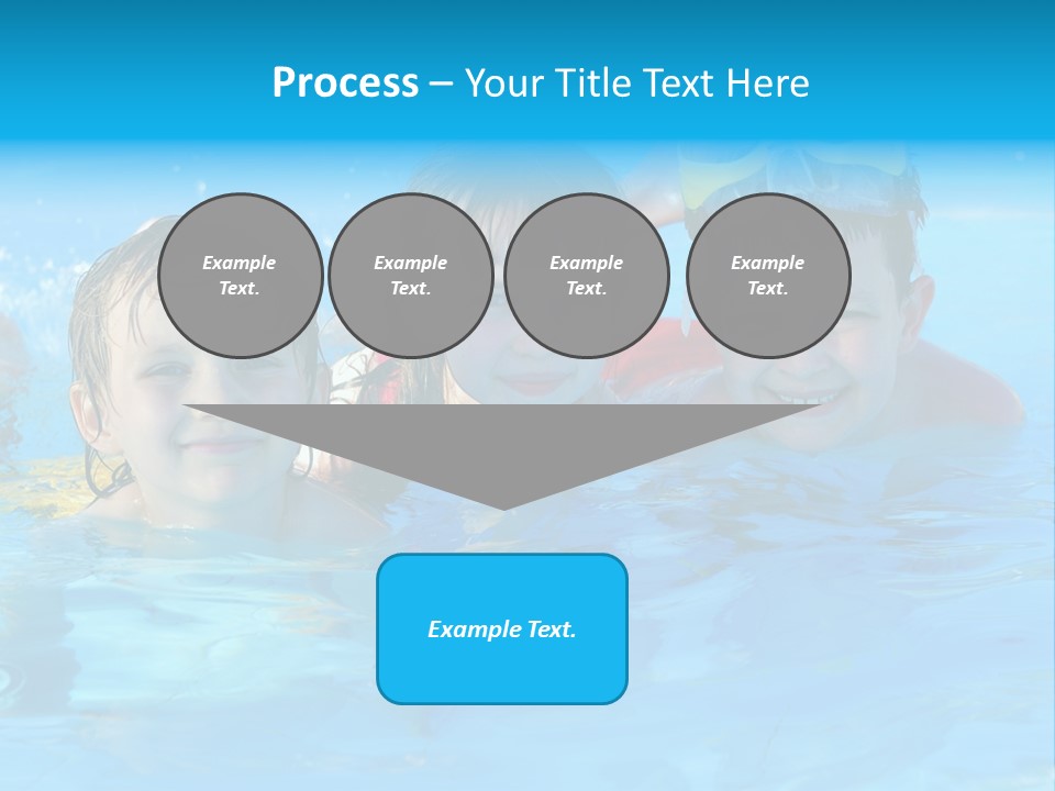 Pool Smile Leisure PowerPoint Template