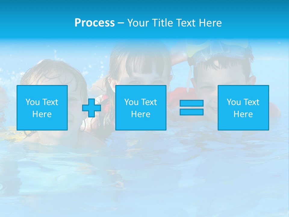Pool Smile Leisure PowerPoint Template