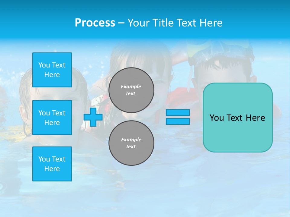 Pool Smile Leisure PowerPoint Template