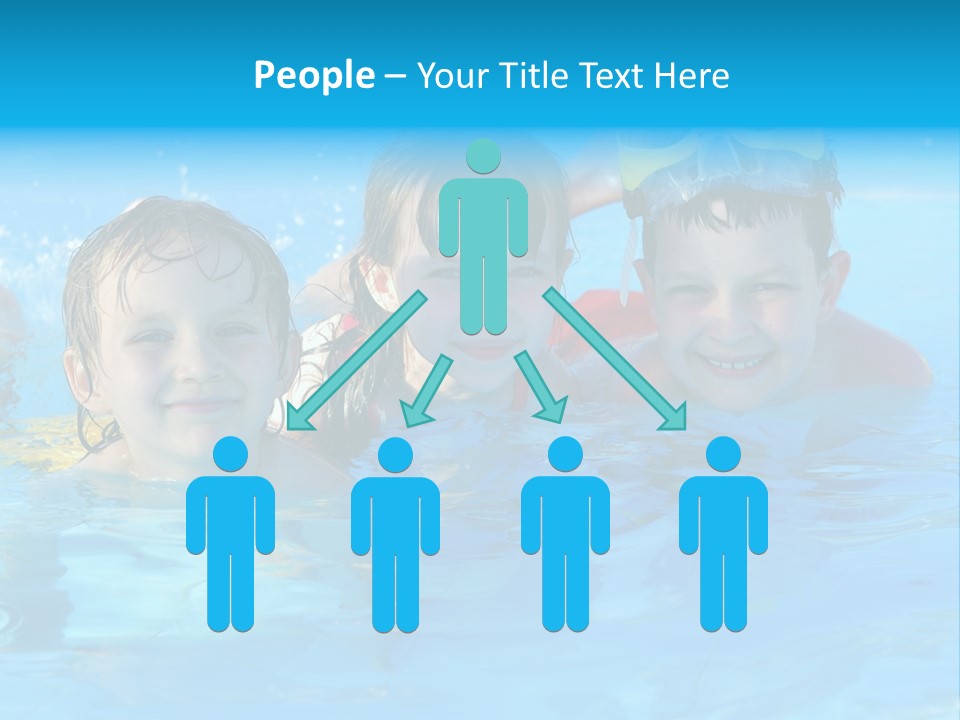 Pool Smile Leisure PowerPoint Template