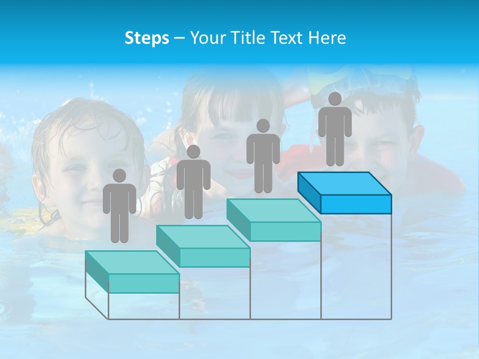 Pool Smile Leisure PowerPoint Template