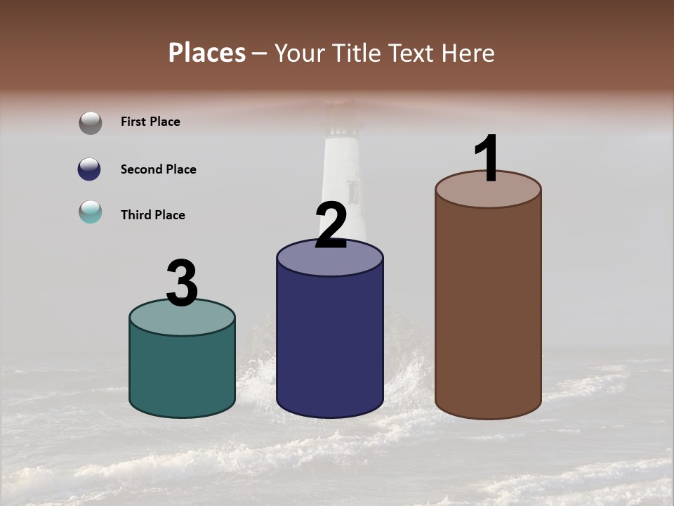 Sailing Atlantic Cliff PowerPoint Template