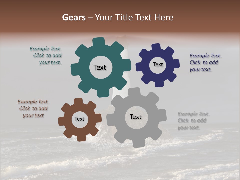 Sailing Atlantic Cliff PowerPoint Template