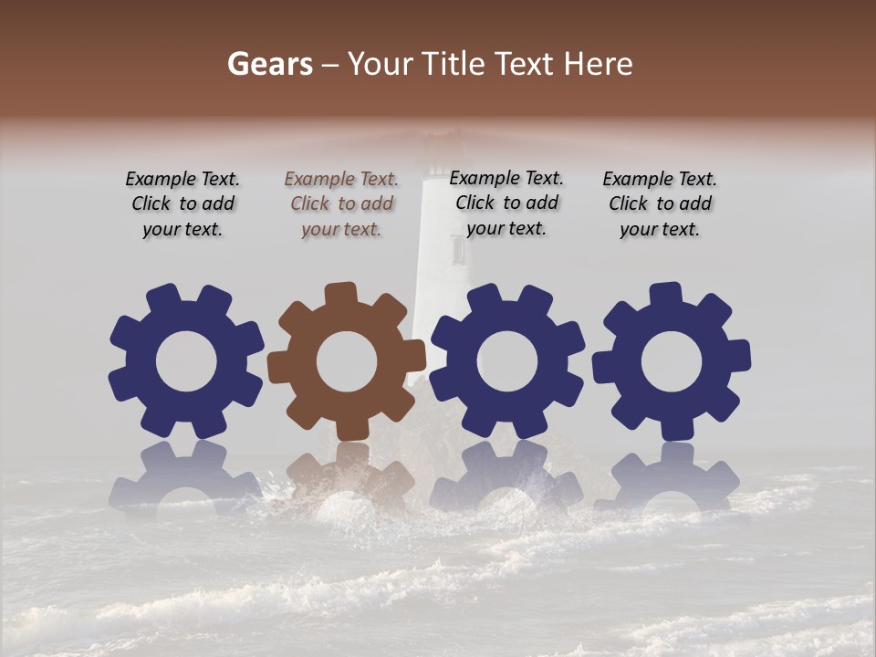 Sailing Atlantic Cliff PowerPoint Template