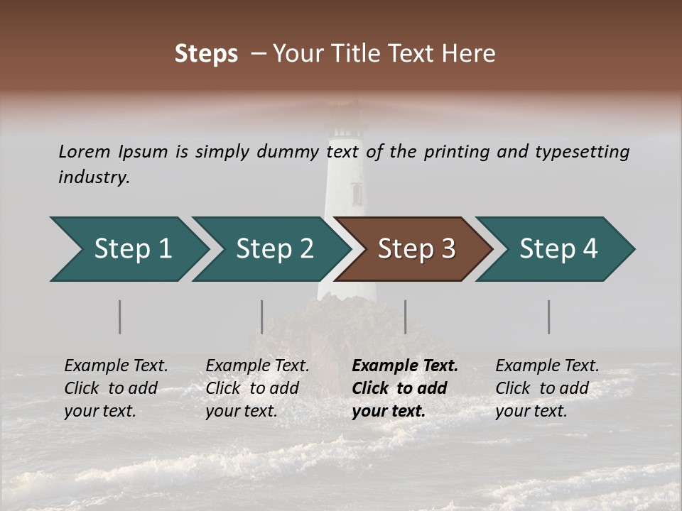 Sailing Atlantic Cliff PowerPoint Template