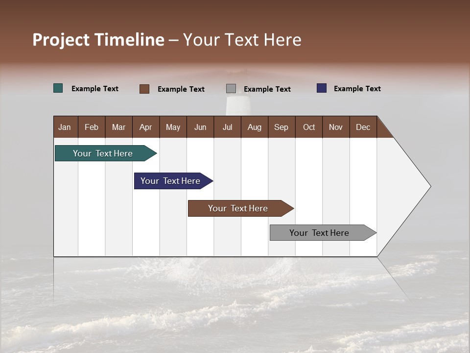Sailing Atlantic Cliff PowerPoint Template