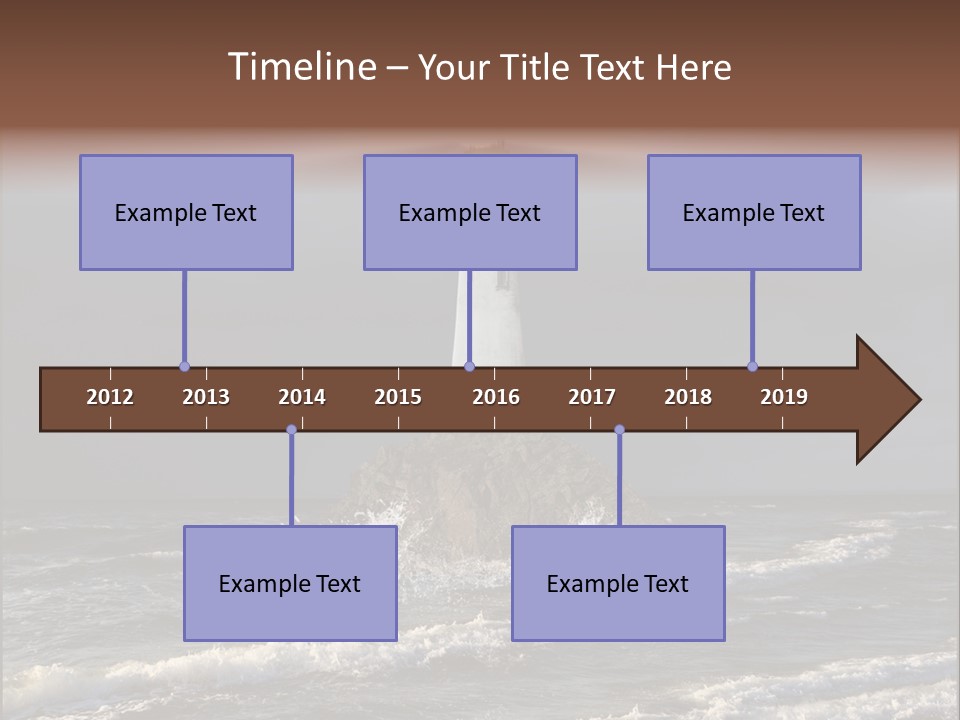Sailing Atlantic Cliff PowerPoint Template