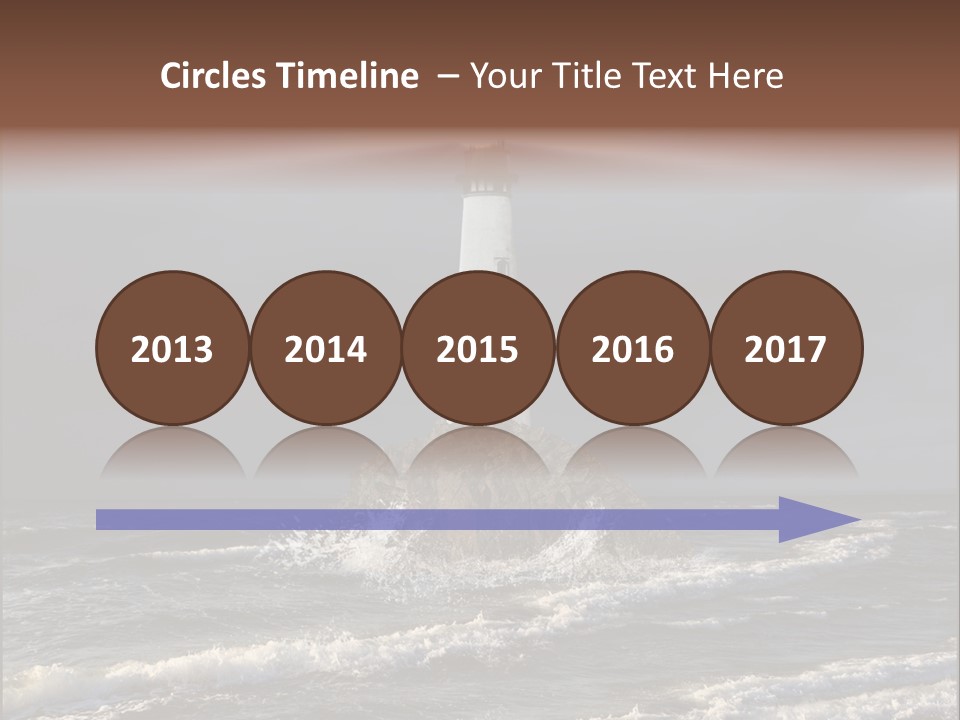 Sailing Atlantic Cliff PowerPoint Template