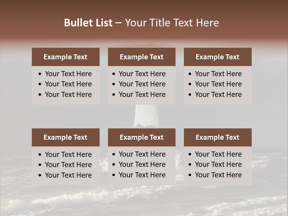 Sailing Atlantic Cliff PowerPoint Template