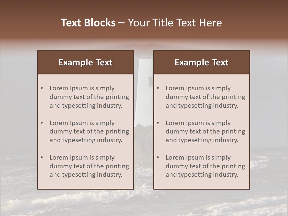 Sailing Atlantic Cliff PowerPoint Template