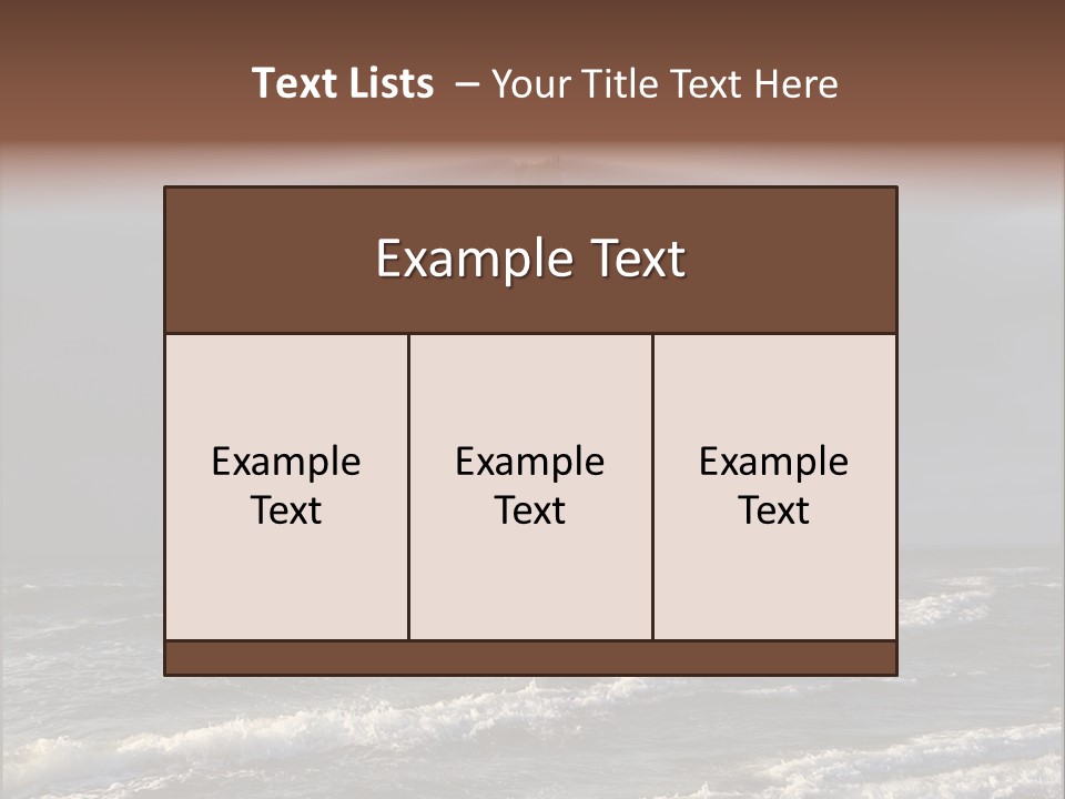 Sailing Atlantic Cliff PowerPoint Template