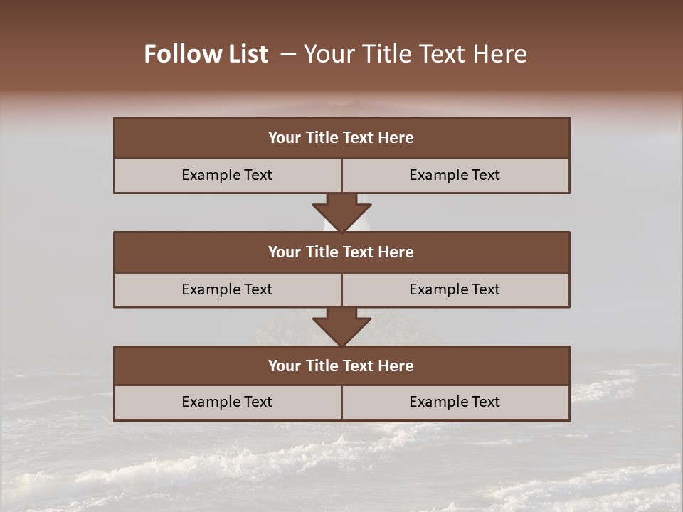 Sailing Atlantic Cliff PowerPoint Template