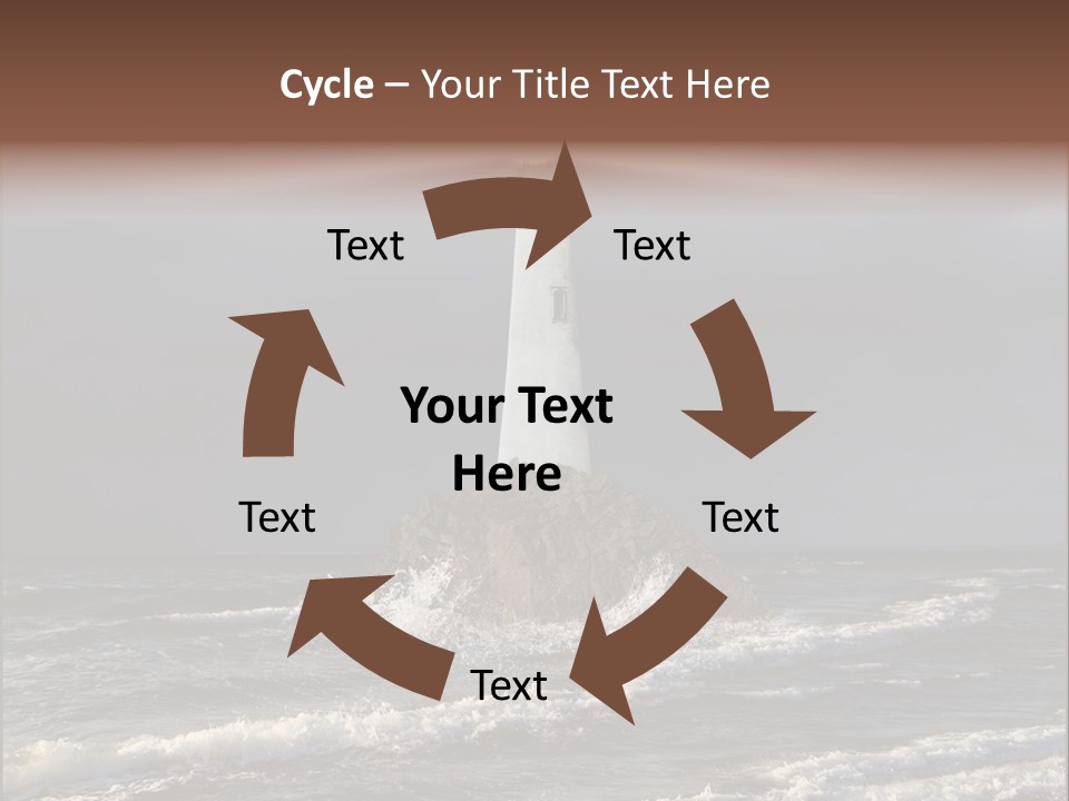 Sailing Atlantic Cliff PowerPoint Template
