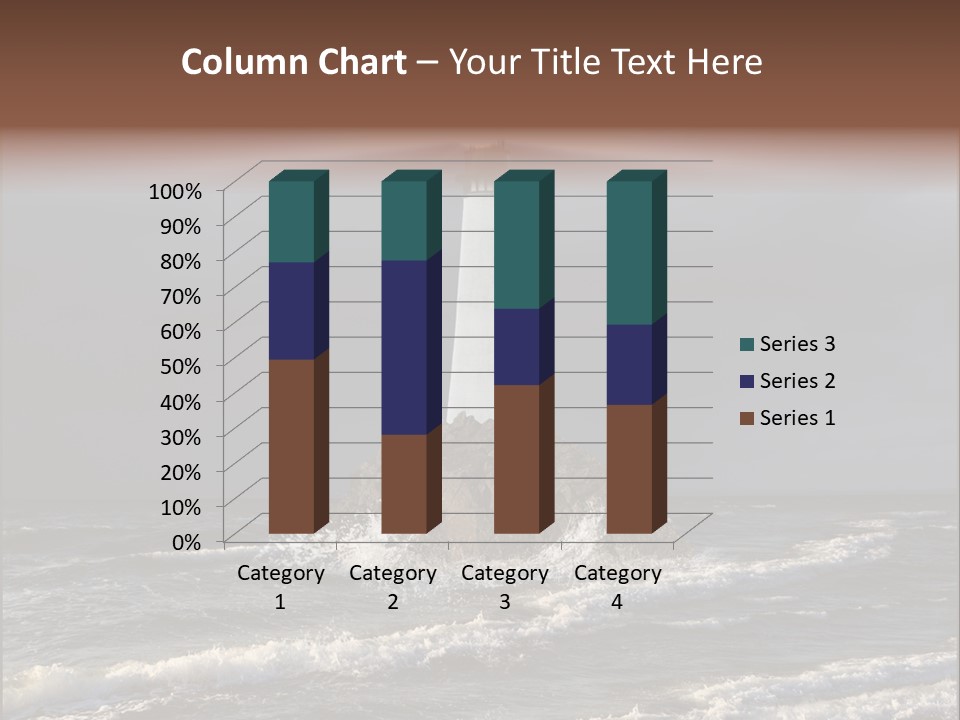 Sailing Atlantic Cliff PowerPoint Template