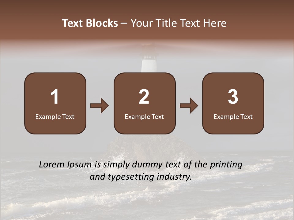 Sailing Atlantic Cliff PowerPoint Template