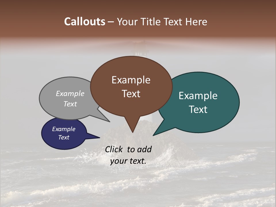 Sailing Atlantic Cliff PowerPoint Template