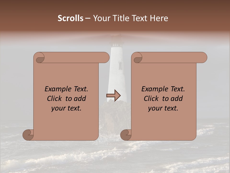 Sailing Atlantic Cliff PowerPoint Template