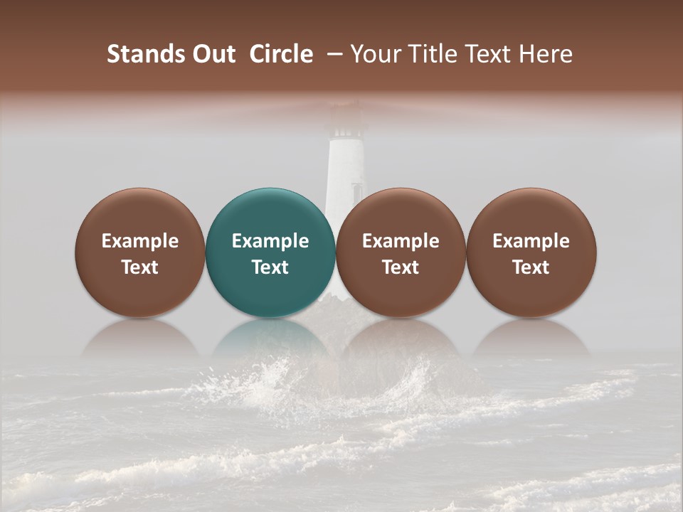 Sailing Atlantic Cliff PowerPoint Template