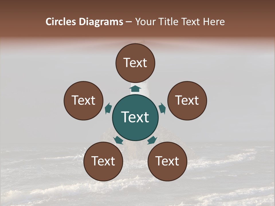 Sailing Atlantic Cliff PowerPoint Template