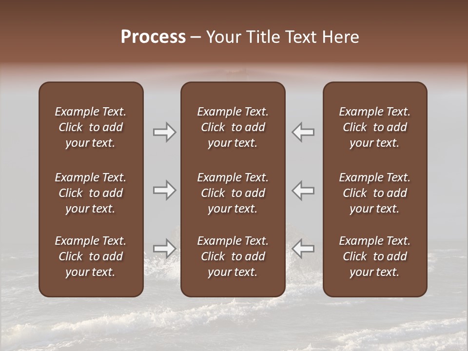 Sailing Atlantic Cliff PowerPoint Template