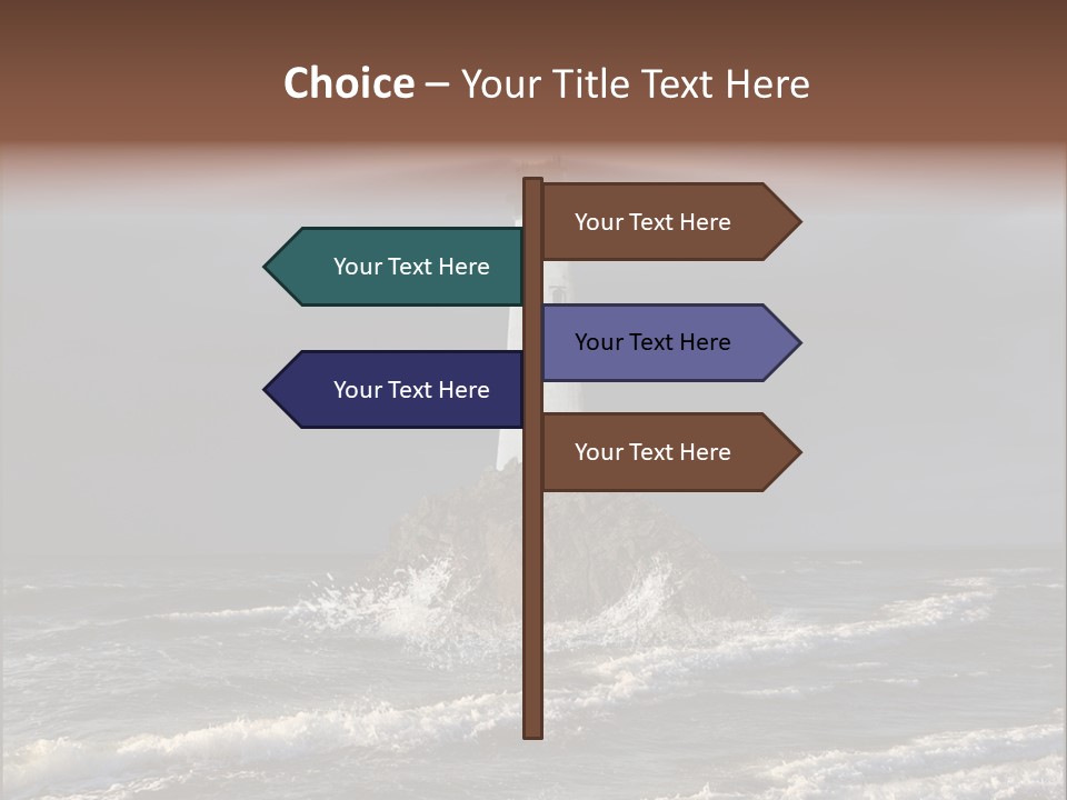 Sailing Atlantic Cliff PowerPoint Template