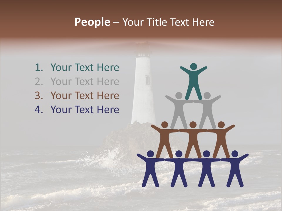 Sailing Atlantic Cliff PowerPoint Template