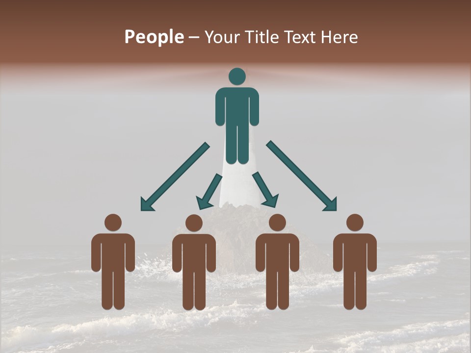 Sailing Atlantic Cliff PowerPoint Template