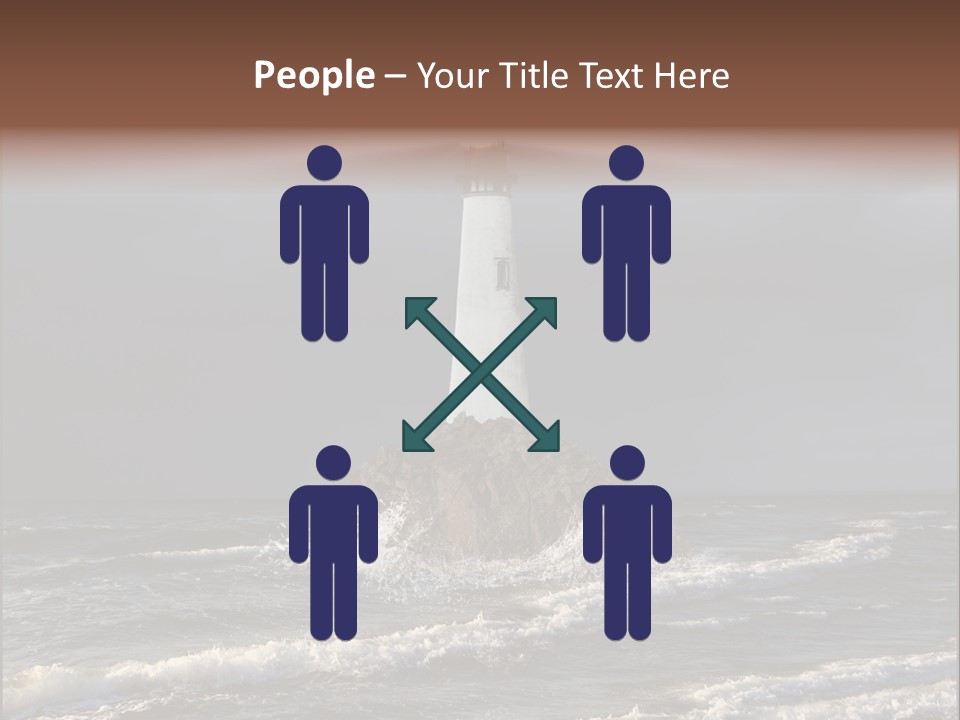 Sailing Atlantic Cliff PowerPoint Template