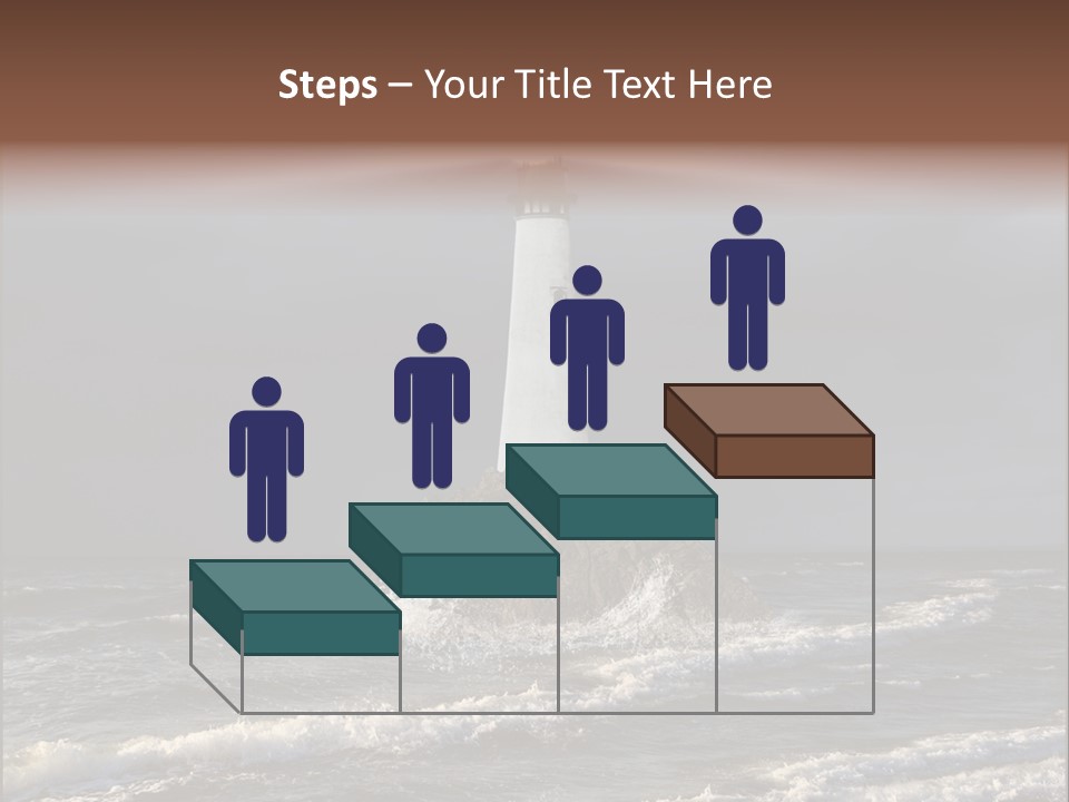 Sailing Atlantic Cliff PowerPoint Template